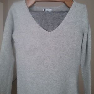 Carole Little Silver Grey Angora Sweater size M